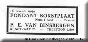 Advertentie borstplaat