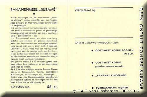 Folder bananenmeel Disupro