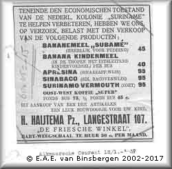 Regiaonal advertentie voor verkooppunt Disupro