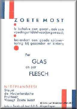 Folder Zoete most enkelzijdig