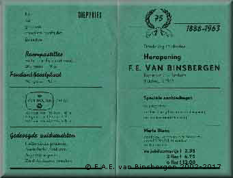 Folder 75 jarig bestaan buitenkant