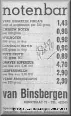 Advertentie Notenbar